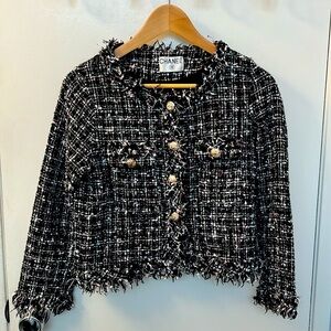 CHANEL Tweed Cropped Jacket